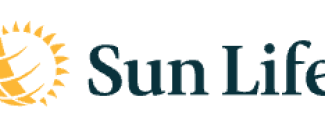 Sun Life logo with a sun design.