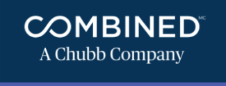 Combined logo with text "A Chubb Company" on blue background.