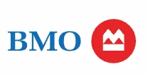 BMO logo with red circle and stylized white crown.